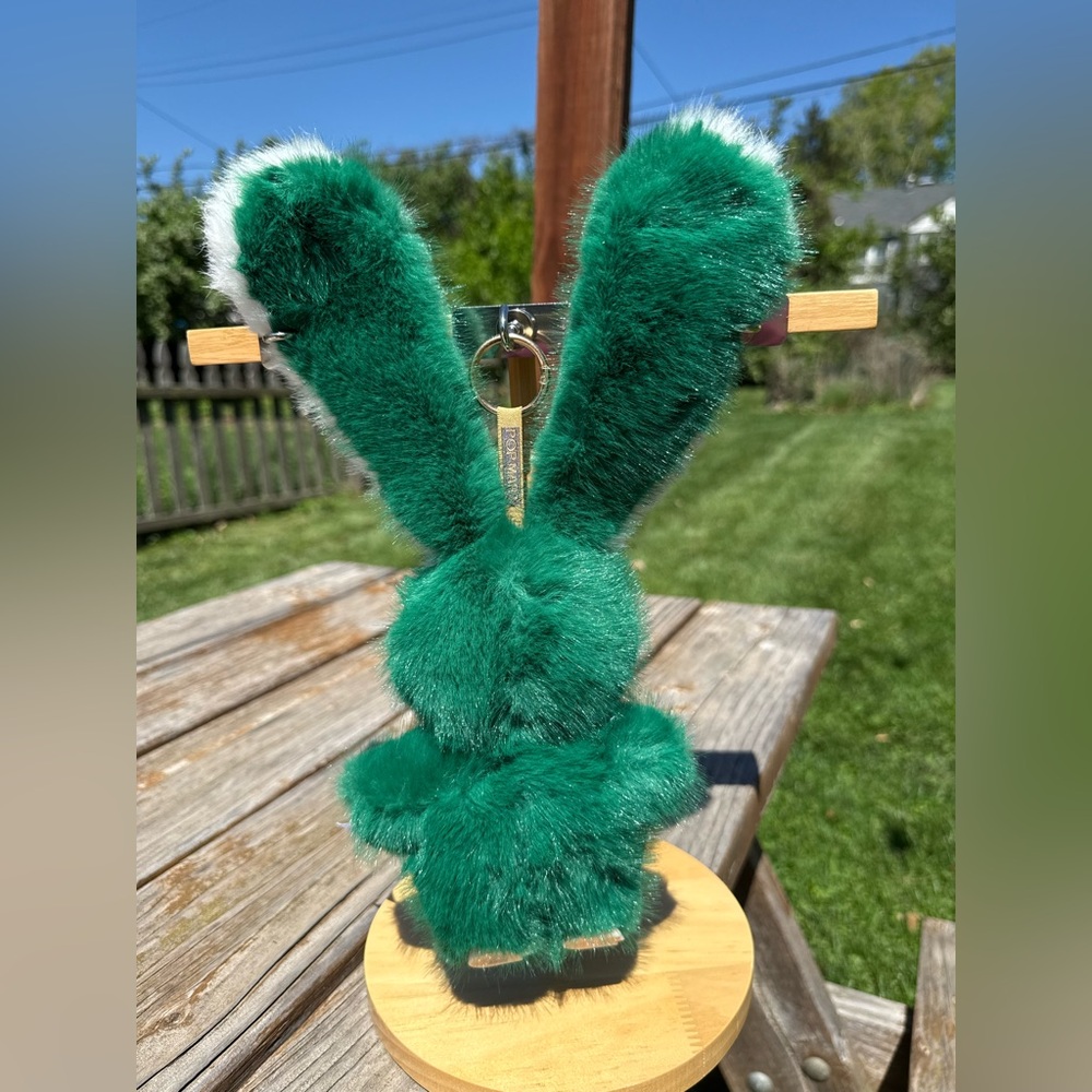 Green Labubu Plush Bunny Keychain Stuffed Animal Charm Not from Pop Mart-Gift - Picture 4 of 13